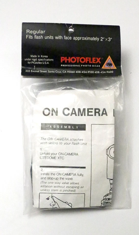 Photoflex On Camera LiteDome XTC Regular Size Model XT-OCREG For On Camera Flash - Image 3 of 4