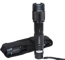 Genuine VIPERTEK 500BV Metal Stun Gun Rechargeable + Holster Case