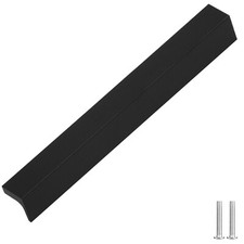 Flat Cabinet Pull  Handles Kitchen Unit Handle Matt Black Kitchen -DecorAndDecor