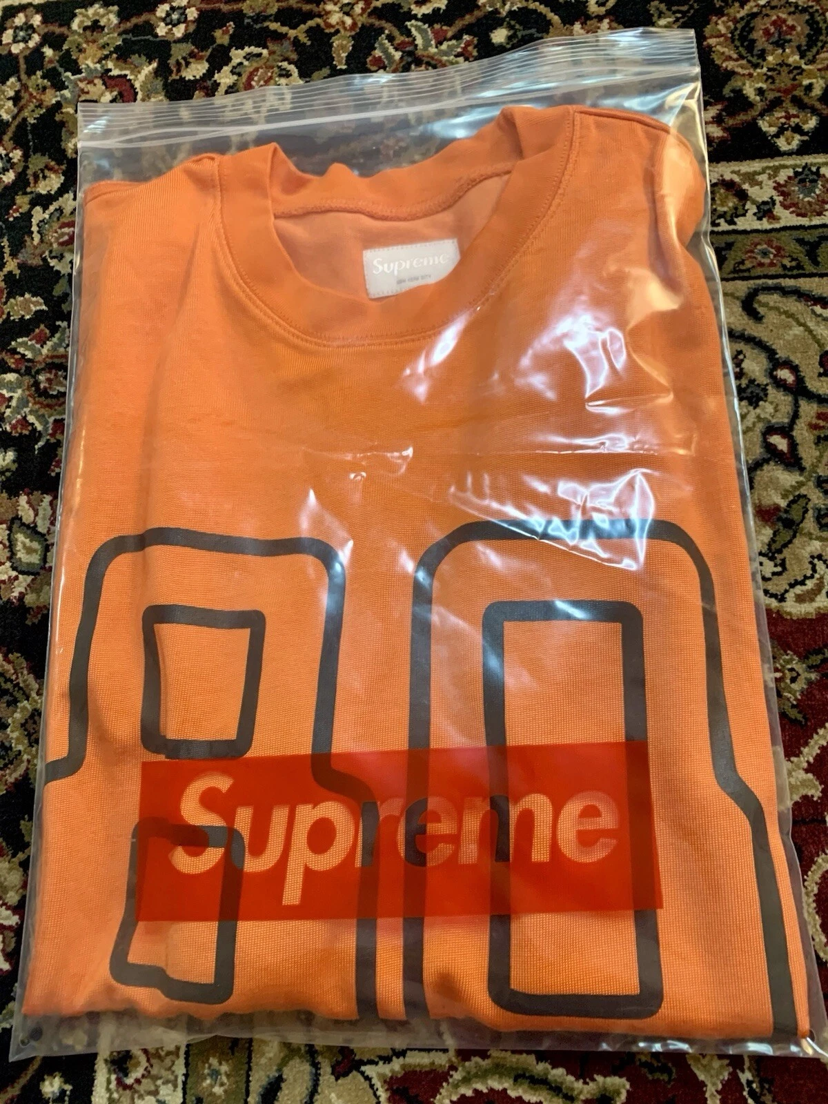 Maillot Supreme Football L/S Digi Orange Neuf Medium