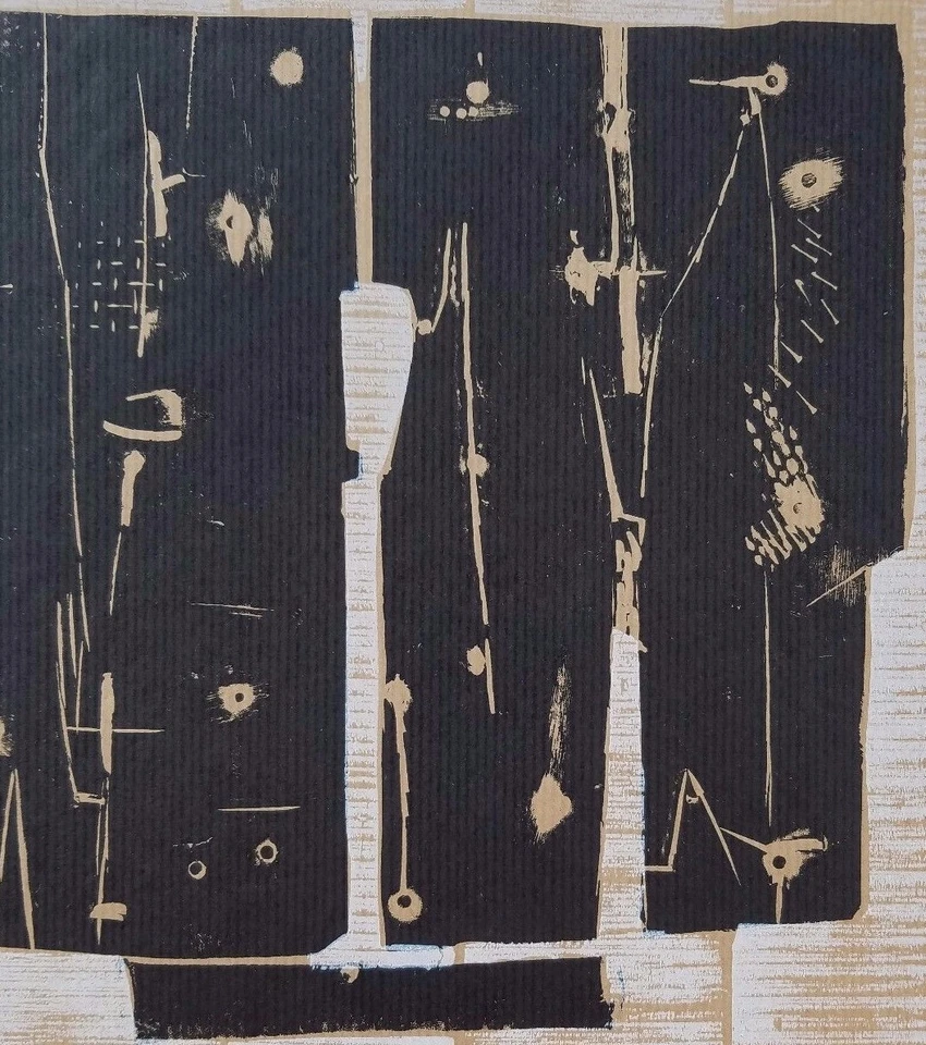 Pietro Consagra 1959 (1920-2005) xilografía para XXe Siecle edición navideña no. 13 Foto 2 de 4