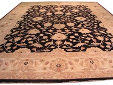 12x15 Black & Beige Chobi Peshawar Rug PIX-9891
