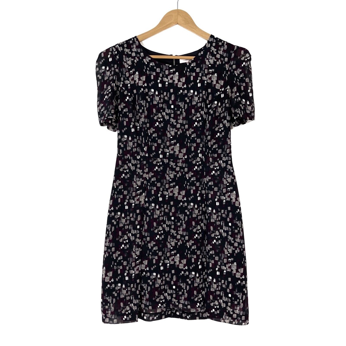 Forever 21 Women's Size Small Black Multi Print Short Sleeve Lined Mini  Dress | eBay