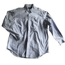 Ralph Lauren 100 Cotton Oxford Yarmouth Button Down Shirt Men 16.5/34 Blue