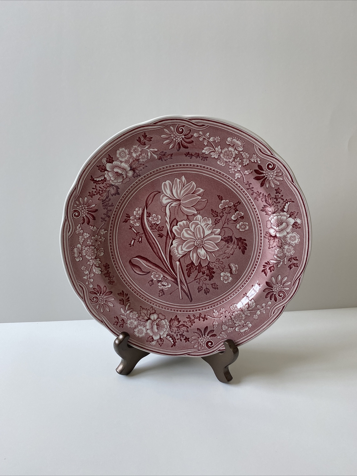 Spode Archive Collectionのクランベリーランチプレート