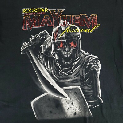MEGADETH メガデス　2011 ツアープリントTシャツ　mbt180 Mayhem Festival 2011 T-Shirt Megadeth Machine Head Size Large