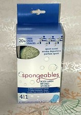 Spongeables Body-Wash Infused Sponge Sport Scent Exfoliate Cleanse Massage 4 oz