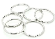 Wholesale 50–1000 Key Rings 32mm 1-1/4" Split Ring Silver Metal Keychain
