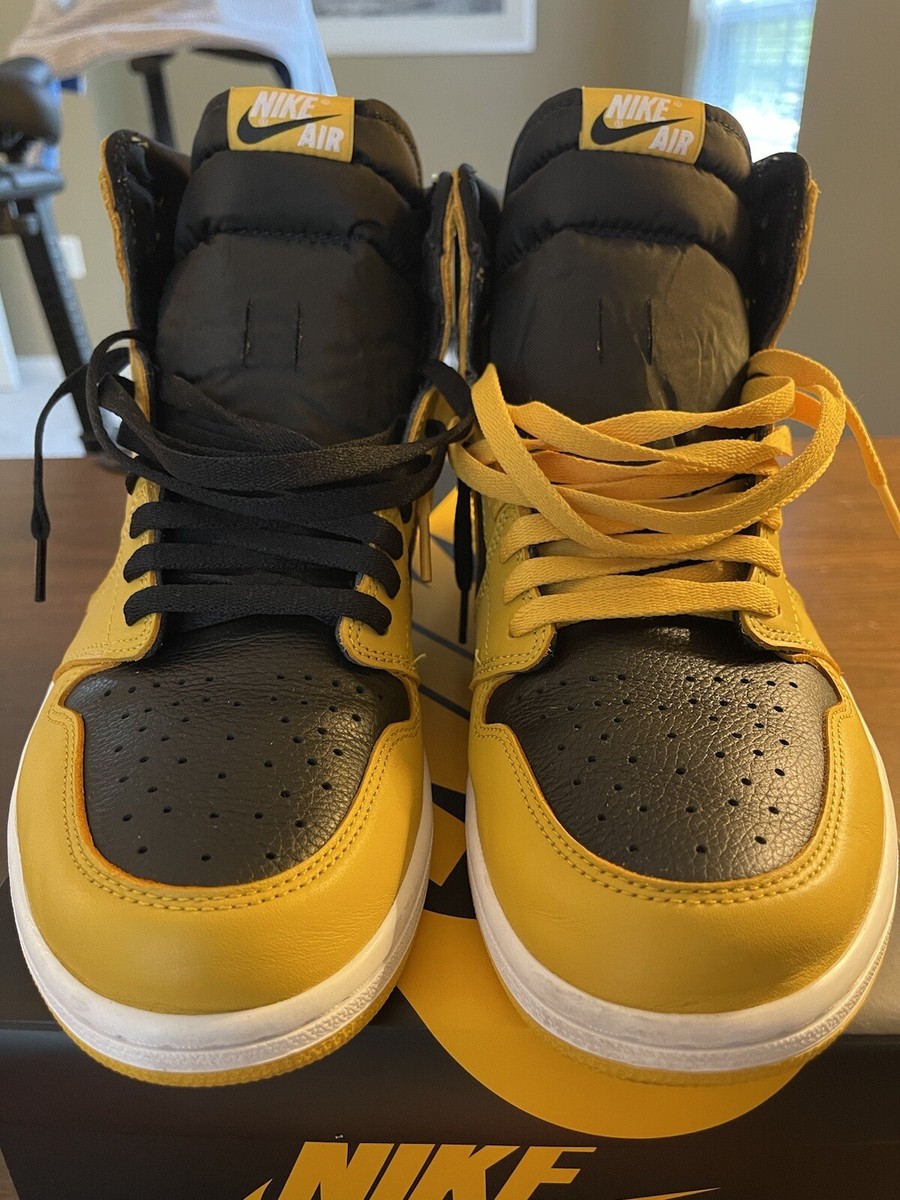 中古美品 NIKE AIR JORDAN 1 HIGH OG GS POLLEN Size 6.5 Y - Jordan 1 High Retro OG Pollen GS 195238867447| eBay