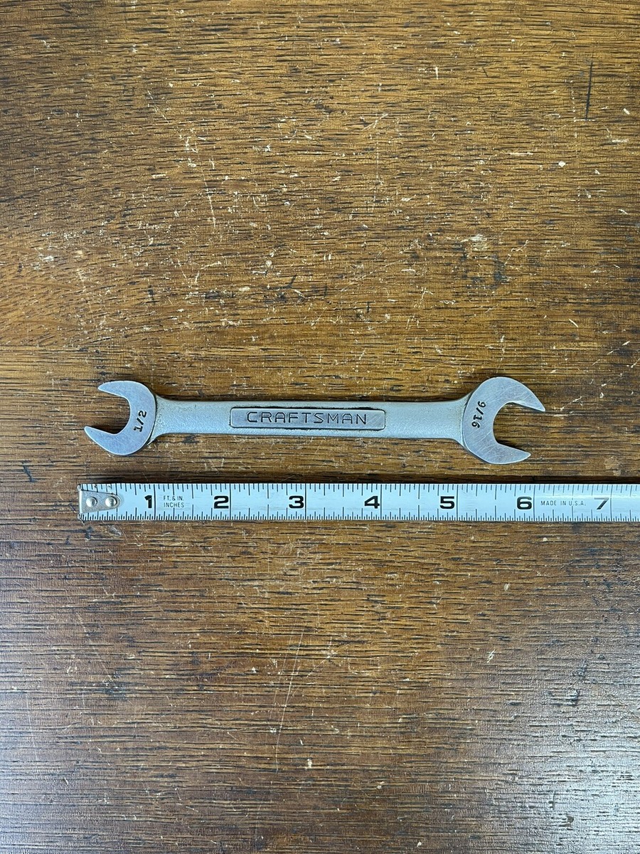 ☆です Craftsman -V- 44579 1/2” X 9/16” Double Open Ended Wrench