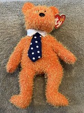 Ty Beanie Babies Pappa 2002 Fathers day gift orange bear tie