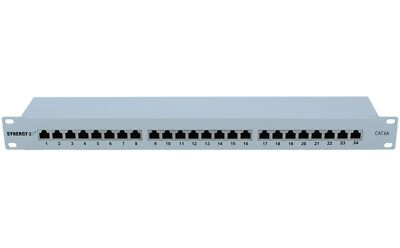 PC Hardware - S216311 - Patch Panel - 24xTP - CAT6A - 500Mhz - 19'' - Lichtgrau -