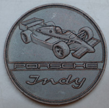 PORSCHE KALENDER MEDAILLE 1988: PORSCHE INDY, Bro, TOP, 40 mm, S24