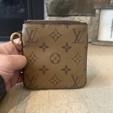 New Louis Vuitton Reverse Monogram Square Pouch