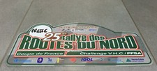 PLAQUE PVC 26EM RALLYE ROUTES DU NORD 2011 V.I.P COUPE DE FRANCE CITROEN IGOL