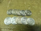 Investor Lot, USA Silver, 10 x Half / Kennedy, 125 grams, Investor Lot