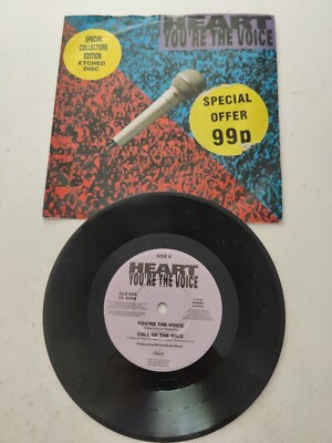 Heart Youre the voice 7'' Vinyl Record