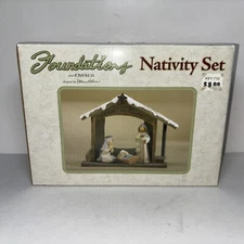 Nativity Set Enesco Foundations #4006771 Karen Hahn Peace On Earth