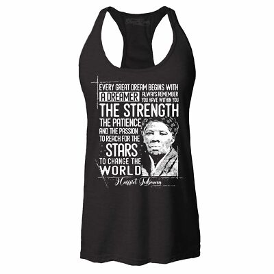 Change the World Quote Harriet Tubman Racerback Tank Top Harriet Tubman Tee