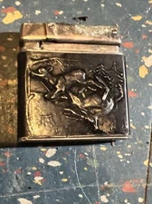 Rowenta Pocket Lighter Sterling Silver Deer Hunting Scene