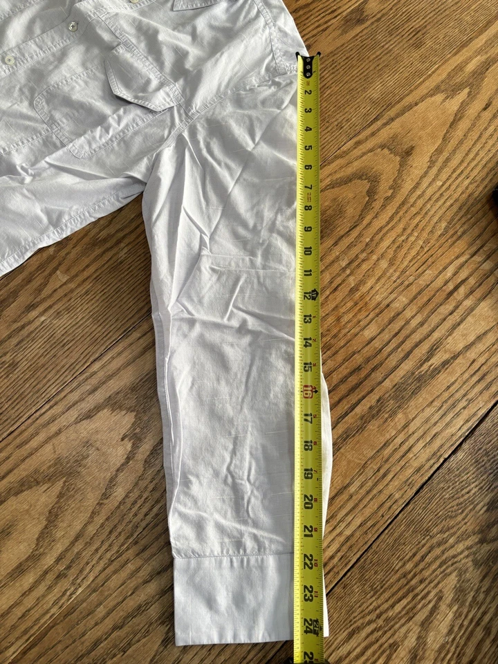 Men's Elie Tahari Lavender Linen long Sleeve Shirt Sz Medium - Image 3 of 4