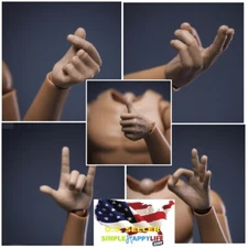 1/6 Fingers Hands Type A for 12" Male Figure ZC Phicen worldbox Hot Toys ❶USA❶