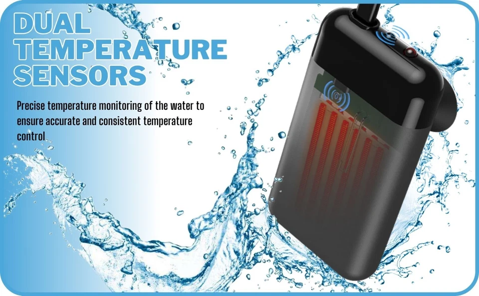 Aquarium Heater Submersible Preset Heater For Tropical Aquariums Compact Heater - Image 4 of 4
