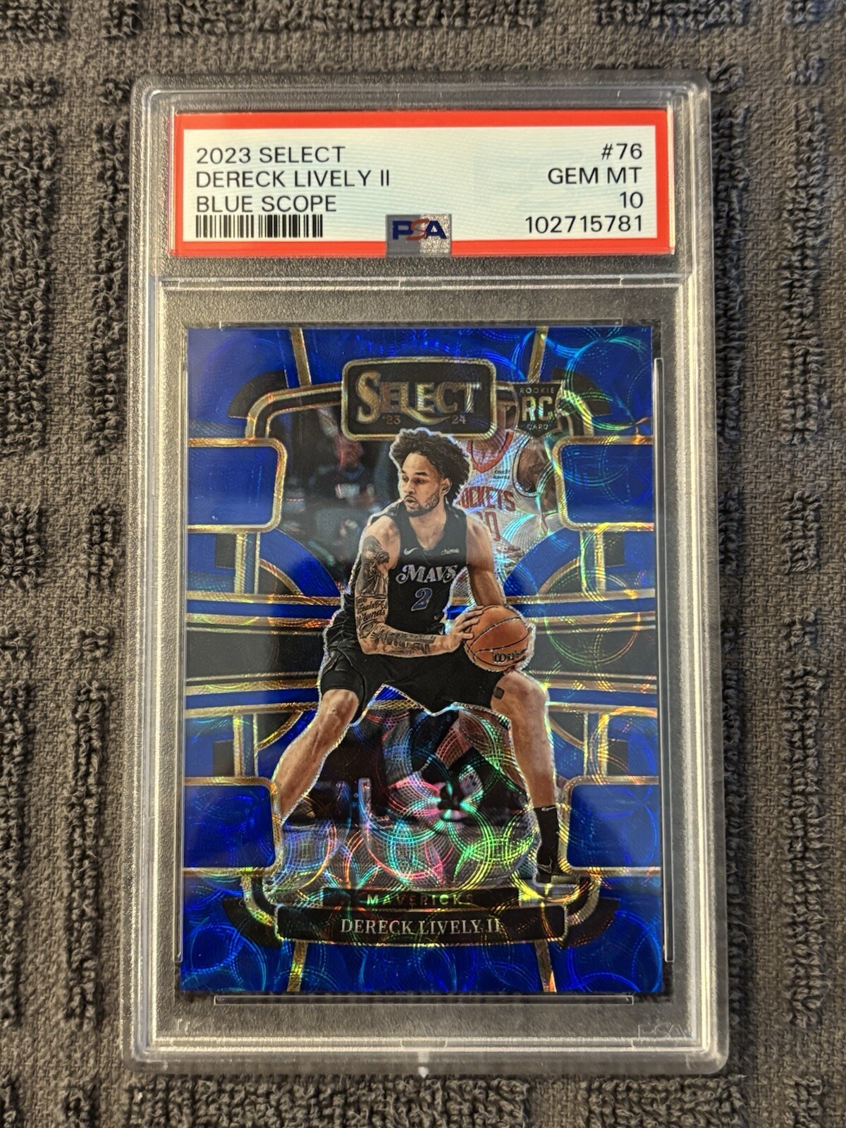 2023 PANINI SELECT BLUE SCOPE #76 DERECK LIVELY ROOKIE RC /249 PSA 10 GEM MINT