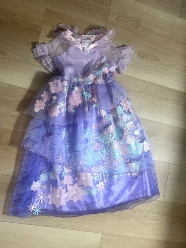 Disney Store Authentic Encanto Isabela Madrigal Floral Costume Girls Size 9/10 - Picture 3 of 6