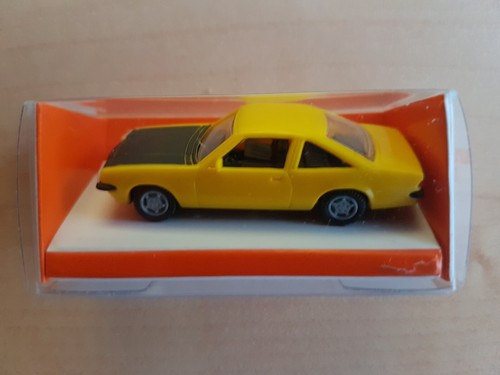 EUROMODELL OPEL Manta B gelb, Motorhaube schwarz 1:87 in OVP!