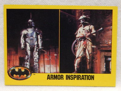WAYNE MANOR ARMOR BATMAN TRADING CARD #217, TOPPS 1989