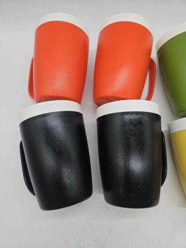 8 Vintage Therm Ware David Douglas Isoliert 12 Unzen Becher Kaffeetassen 70er Jahre Farben - Bild 2 von 9