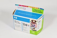 HP 110 Photo Value Pack Tri-color Inkjet Cartridge  120 Photos