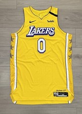Lakers Kyle Kuzma team issued size 54+6 pro cut jersey shaq lore city Edition #0