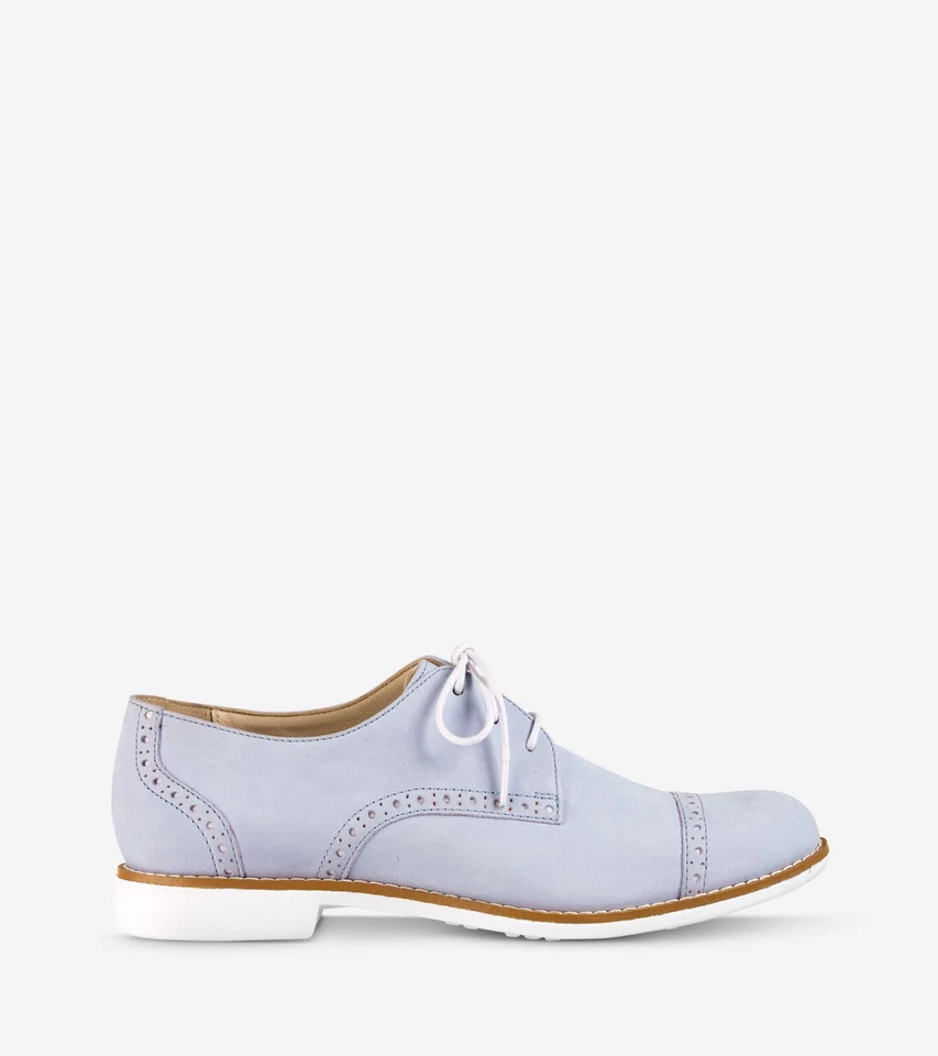 Cole Haan Gramercy Oxford Púrpura Claro CHICORIA/CARRARA Gamuza Cuero 8.5 B