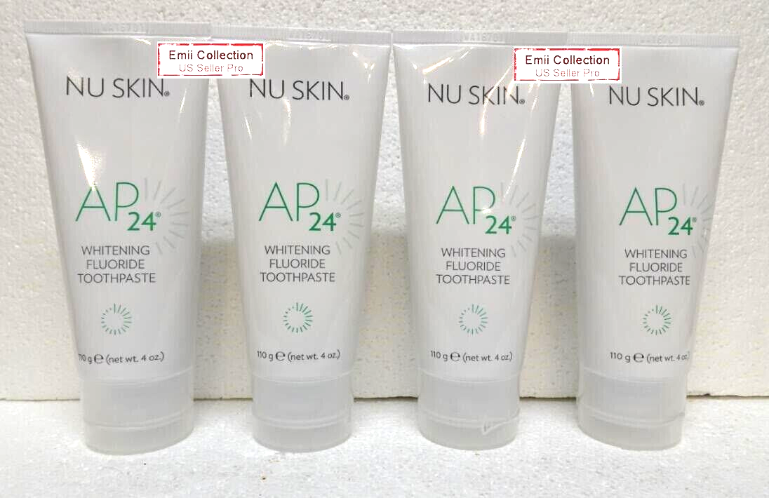træfning charme ingeniørarbejde Nu Skin Nuskin AP 24 Whitening Fluoride Toothpaste 4oz 110g (4 Tubes) Brand  New | eBay