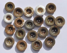 1940s WWII Germany Wehrmacht Army Military Field Tent 20 Buttons Button Set No.3