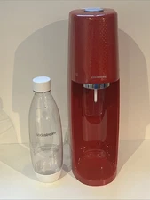 Soda Stream Terra Red Sparkling Water Maker Terr-001 Tested & Works