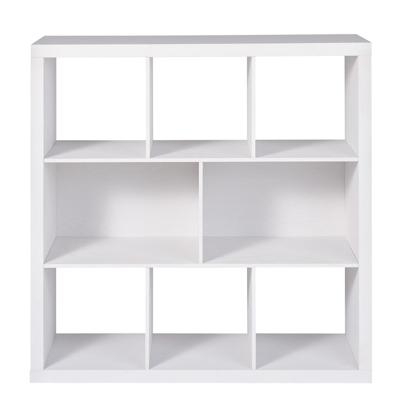 6 Cube Organizer Storage Cubbies Bookcase Versatile Horizontal Vertical White