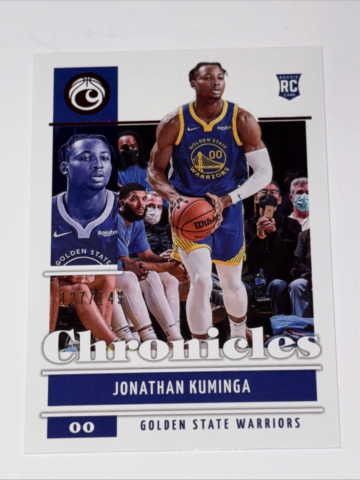 2021-22 Panini Chronicles - Jonathan Kuminga #44 Red /149 (RC)