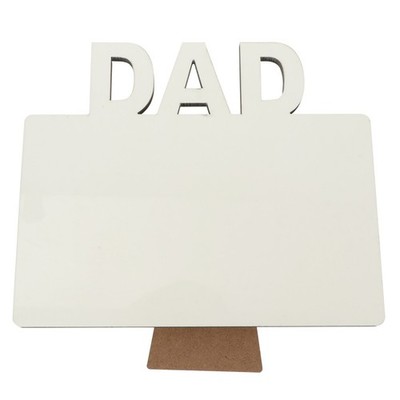 weißer Holzrahmen für Papa, Bilderrahmen zum Aufkleben, Foto, Geschenk für Vater
