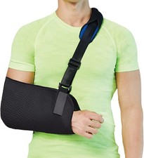Arm Sling Shoulder Immobilizer Support Foam Neck Pad Left Right Hand Women Men S