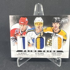 Panini 2012-13 Prime Prime Trios #30 Iafrate MacInnis Chara Mem /25