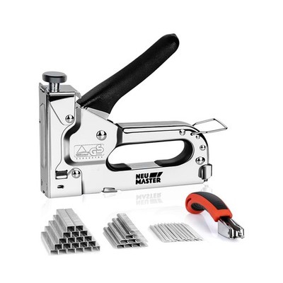 NEU MASTER 3 in 1 Staple Gun, Manual, Heavy Duty with Stapler R... USA FAST SHIP