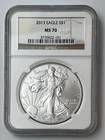 2013-S American Silver Eagle $1 NGC MS70