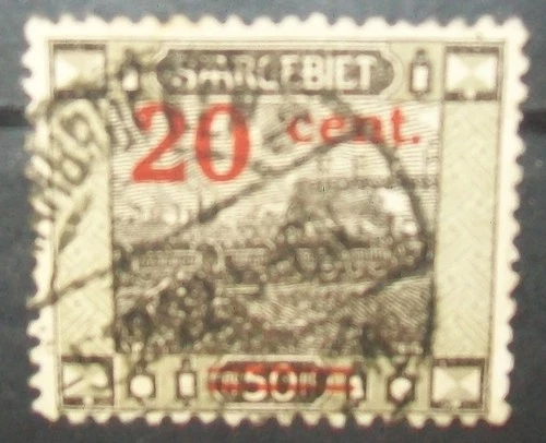 N°1866K STAMP GERMAN SAARGEBIET CANCELED  Aus