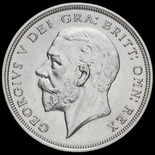 1928 George V Silver Wreath Crown, A/EF