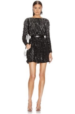 $1990 NWT Saint Laurent Evening Sequence Dress. Made In France.