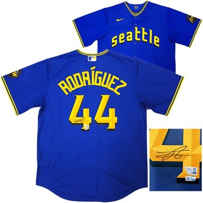 MARINERS RODRIGUEZ ユニフォーム Lサイズ Mariners Julio Rodriguez Auto Blue Nike City Connect Jersey L