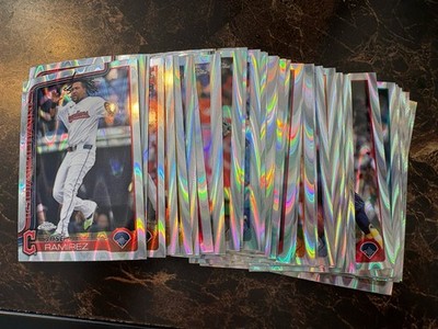 2025 Topps Chrome Baseball Raywave Parallel 40 Diff w/Wood Shaw RC JRod